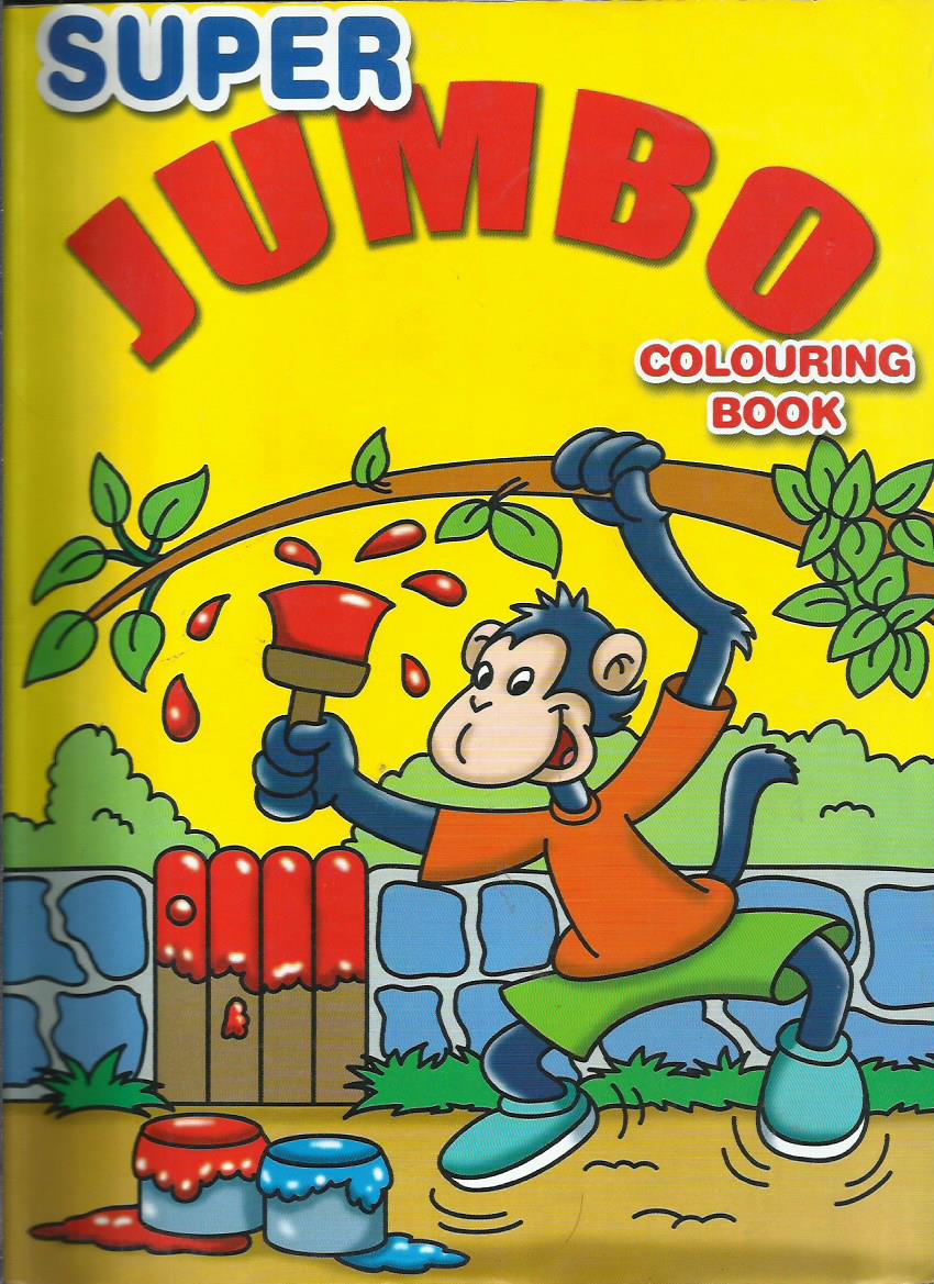 super jumbo colouring book